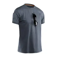 EDWINAYY - Polera Algodon Manga Corta Hombre Táctica Militares Deporte