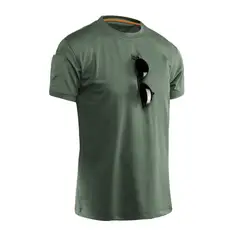 EDWINAYY - Polera Algodon Manga Corta Hombre Táctica Militares Deporte