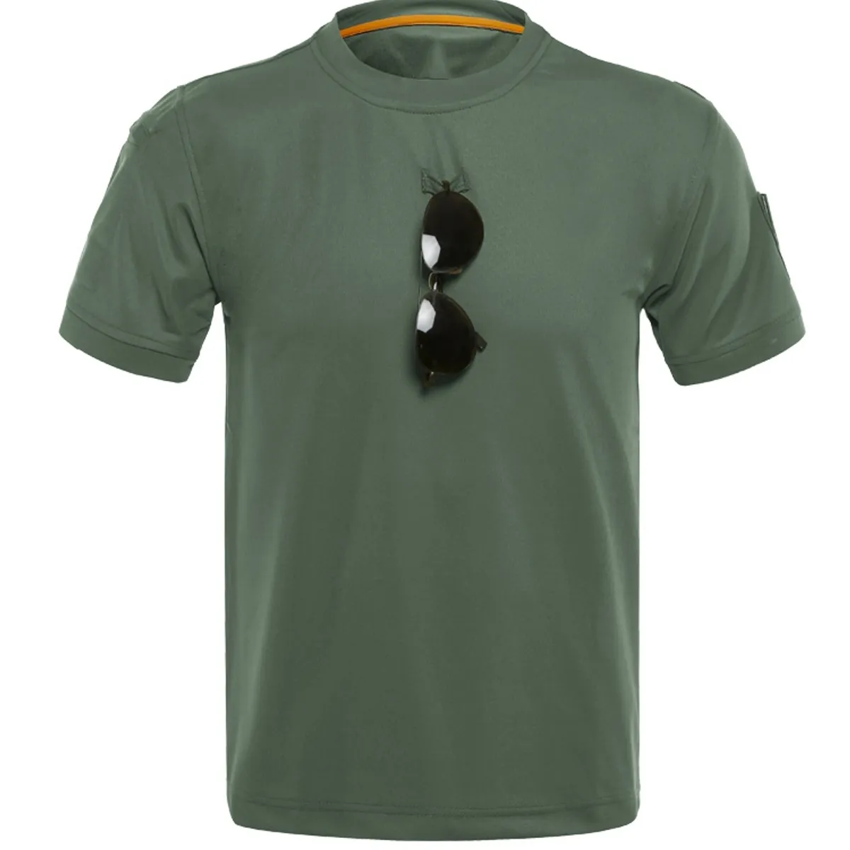EDWINAYY - Polera Algodon Manga Corta Hombre Táctica Militares Deporte