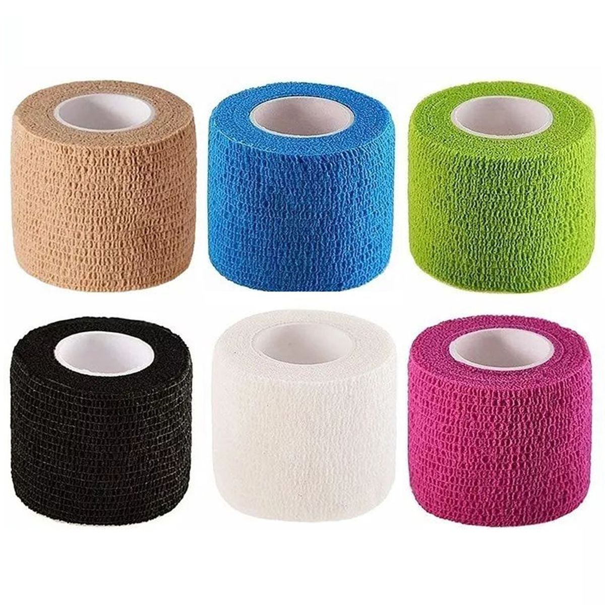 KUANGYE - Kit De 12 Cinta De Vendaje Elástica Autoadhesiva 7,5cmx4,5m