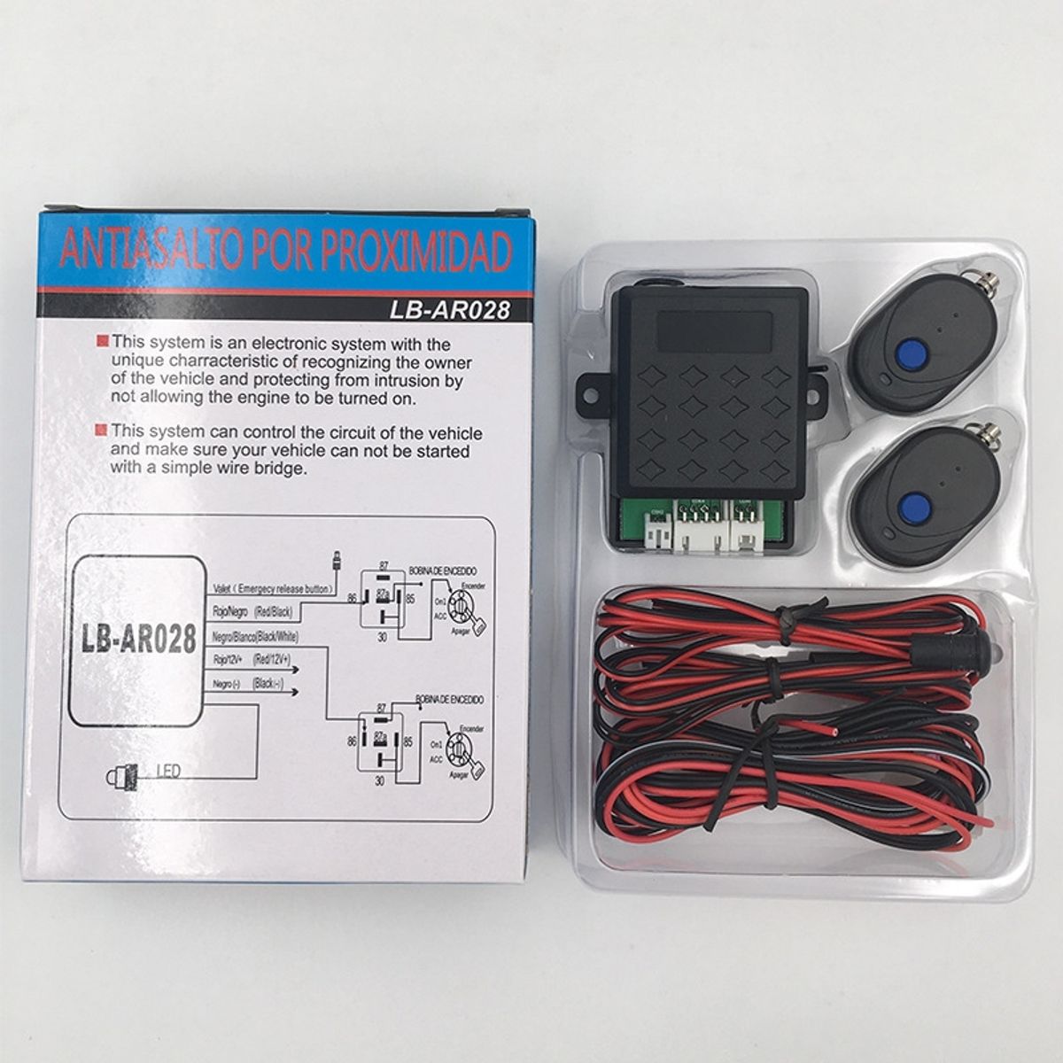 EDWINAYY - Lb-ar028 Cerradura Oculta Motor Coche Antirrobo