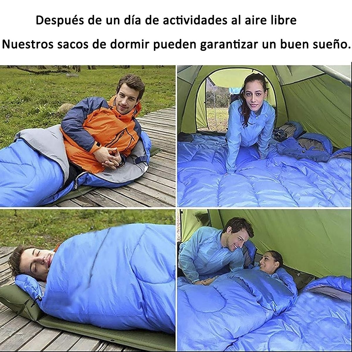 EDWINAYY - Saco Dormir Bolsa Camping +5°+15°camping Travel Trekking