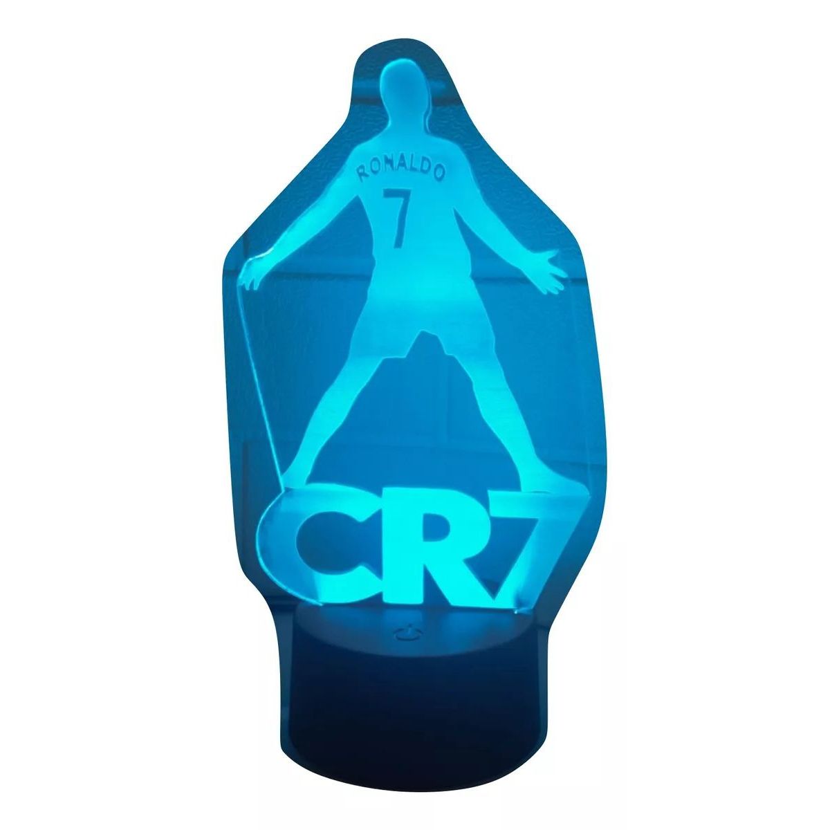 KUANGYE - Lampara Led 3d Ilusion Cristiano Ronaldo Cr7 Futbol Espal Sc