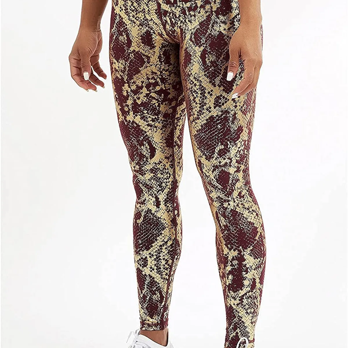 EDWINAYY - Pantalón Calza Torero Yoga Deportivo Push Up Estampado