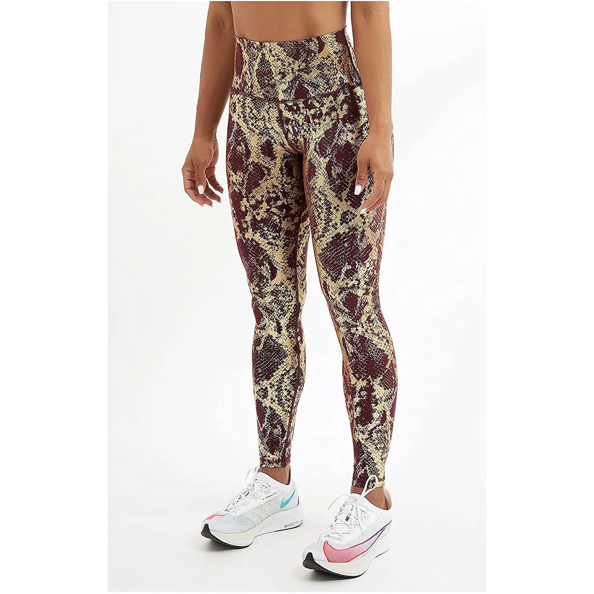 EDWINAYY - Pantalón Calza Torero Yoga Deportivo Push Up Estampado
