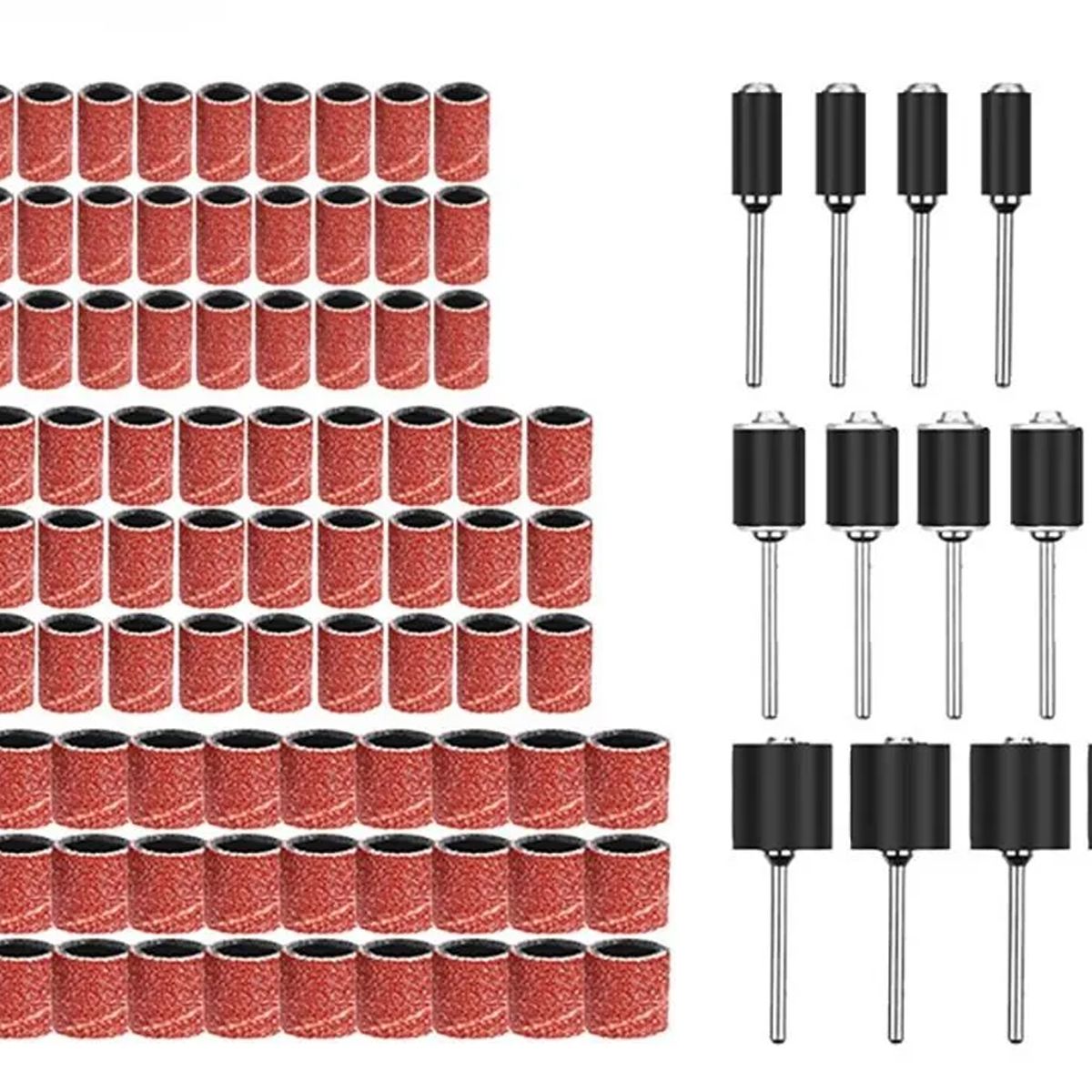 EDWINAYY - Lijas Y Mandriles 3/8 1/2 1/4 Para Dremel Mototool 102 Pcs