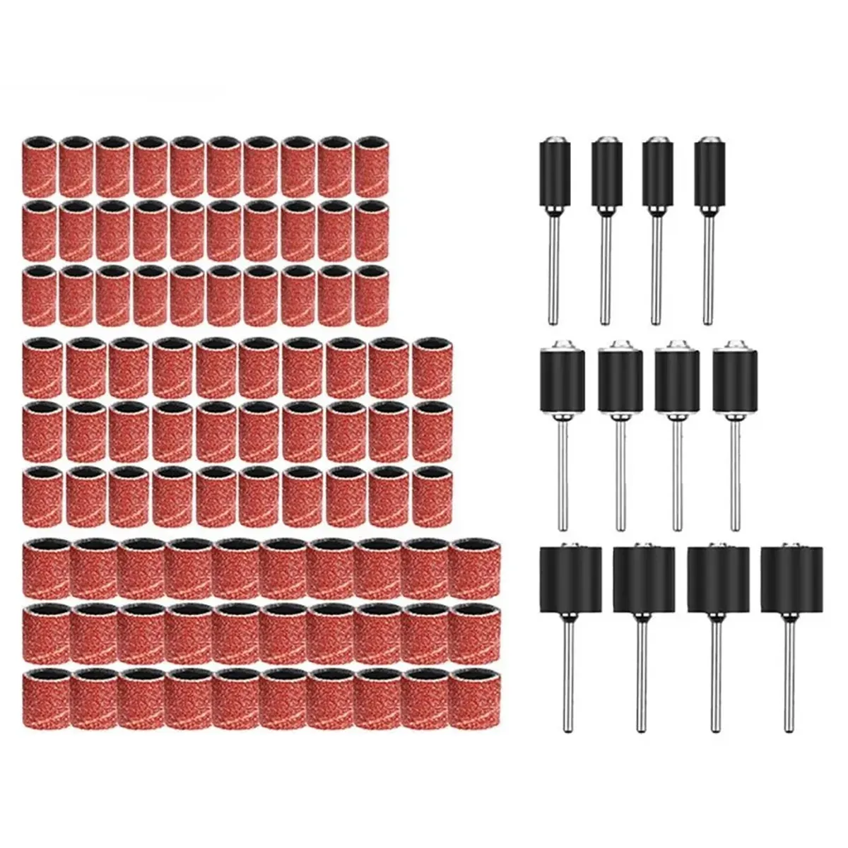 EDWINAYY - Lijas Y Mandriles 3/8 1/2 1/4 Para Dremel Mototool 102 Pcs