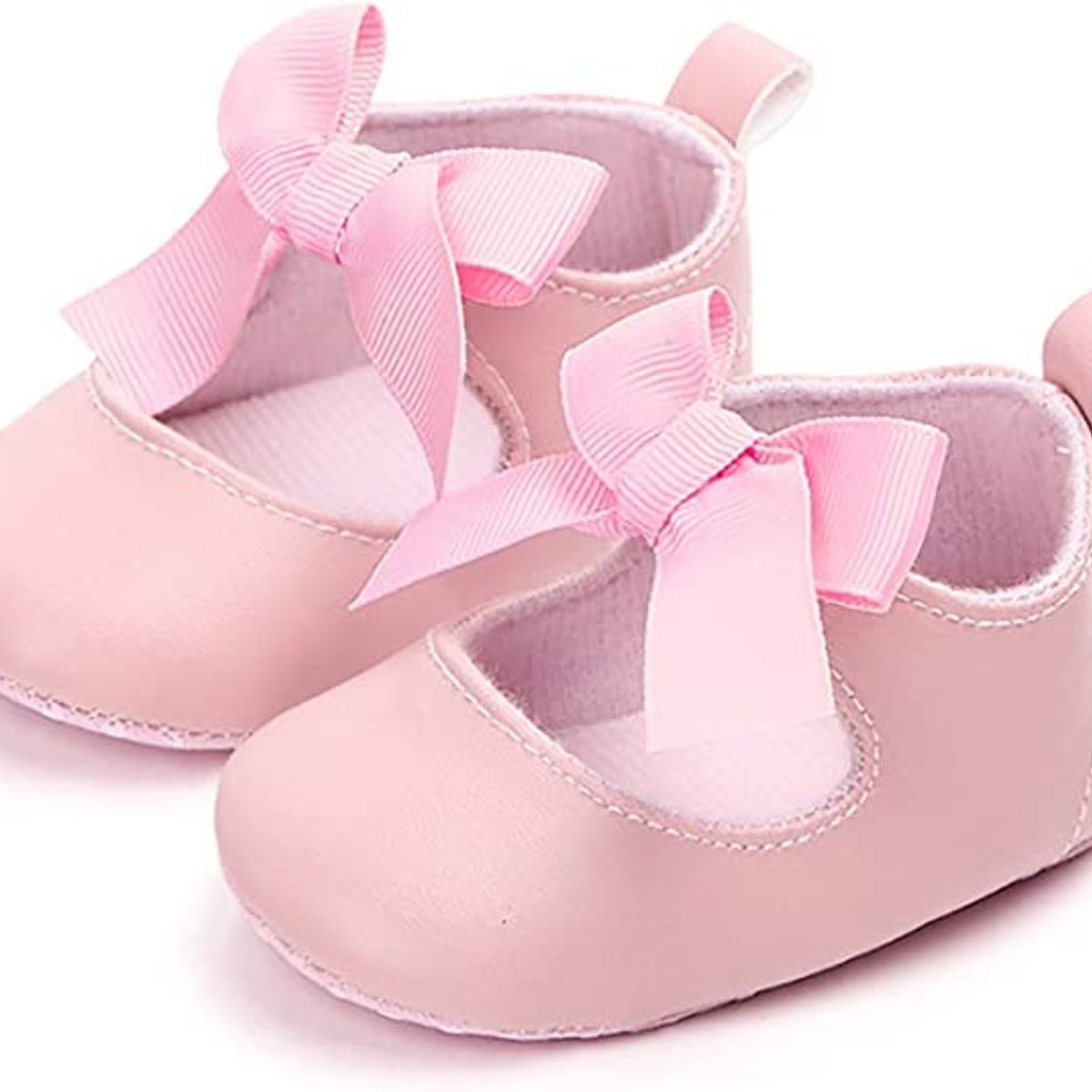 EDWINAYY - Antideslizante Zapato Cuero Pu Bebé Ni?a Con Banda Elástica
