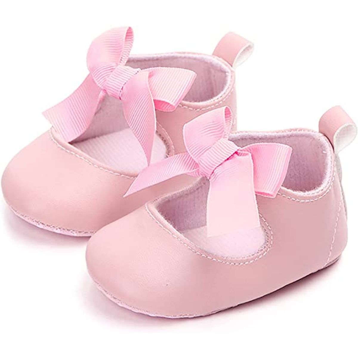 EDWINAYY - Antideslizante Zapato Cuero Pu Bebé Ni?a Con Banda Elástica