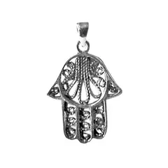 ANDREA COGGIOLA JOYAS - Colgante Mano Fátima Plata Fina 925