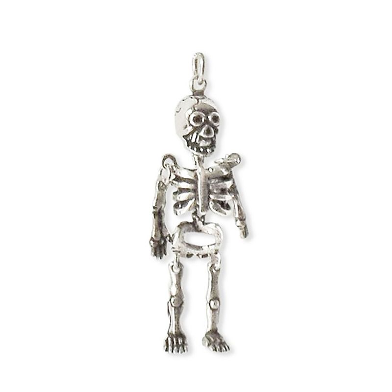 ANDREA COGGIOLA JOYAS - Colgante Esqueleto Plata Fina 925