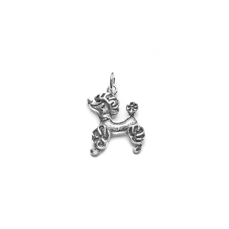 ANDREA COGGIOLA JOYAS - Colgante Perro Plata Fina 925 Envejecida