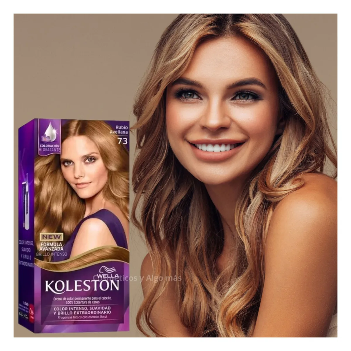 KOLESTON - Tinte permanente 100% cobertura de canas kit 73