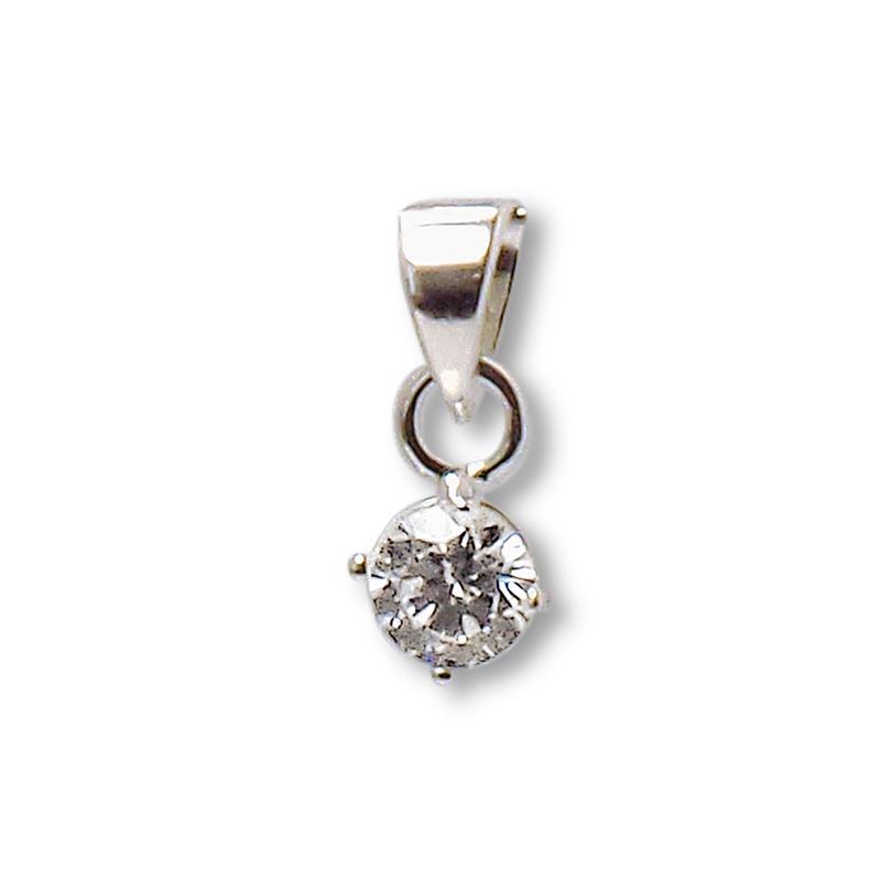 ANDREA COGGIOLA JOYAS - Colgante Circón Grifas Plata Fina 925