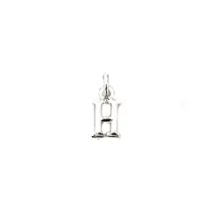 ANDREA COGGIOLA JOYAS - Colgante Letra H Mini Plata Fina 925