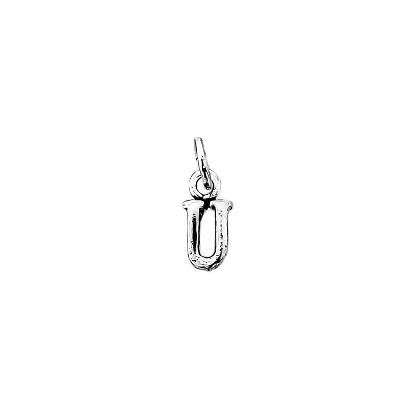 ANDREA COGGIOLA JOYAS - Colgante Letra U Mini Plata Fina 925