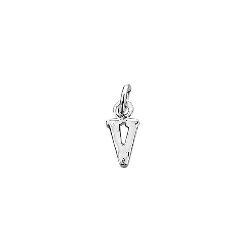 ANDREA COGGIOLA JOYAS - Colgante Letra V Mini Plata Fina 925