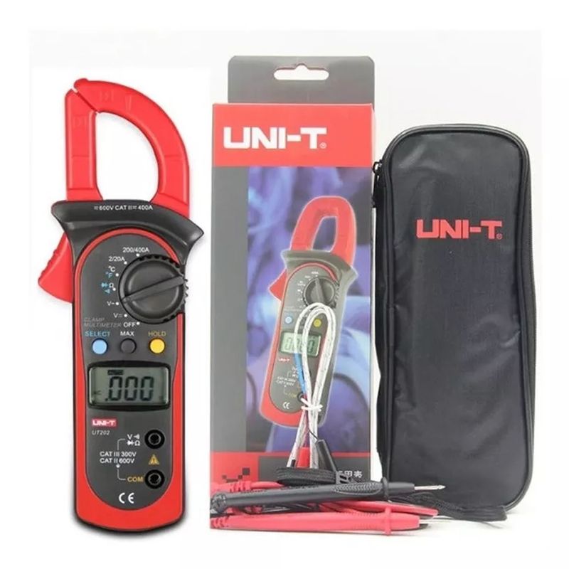 UNI T - Pinza Amperimétrica Digital Uni-t Ut202+ - 400 A
