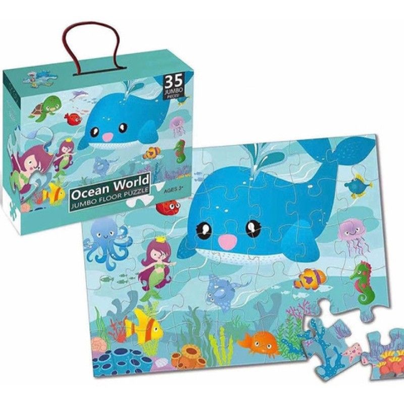 SOFT PLAY - Puzzle Jumbo Niño 35 Piezas - Oceano