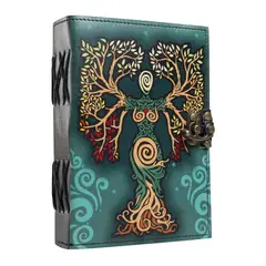 FRANZ MOSSI - Cuaderno Agenda Diario De Cuero Broche Metal