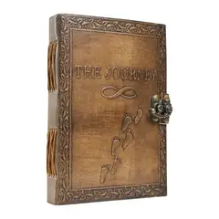 FRANZ MOSSI - Cuaderno Agenda Diario De Cuero Tallado Journey