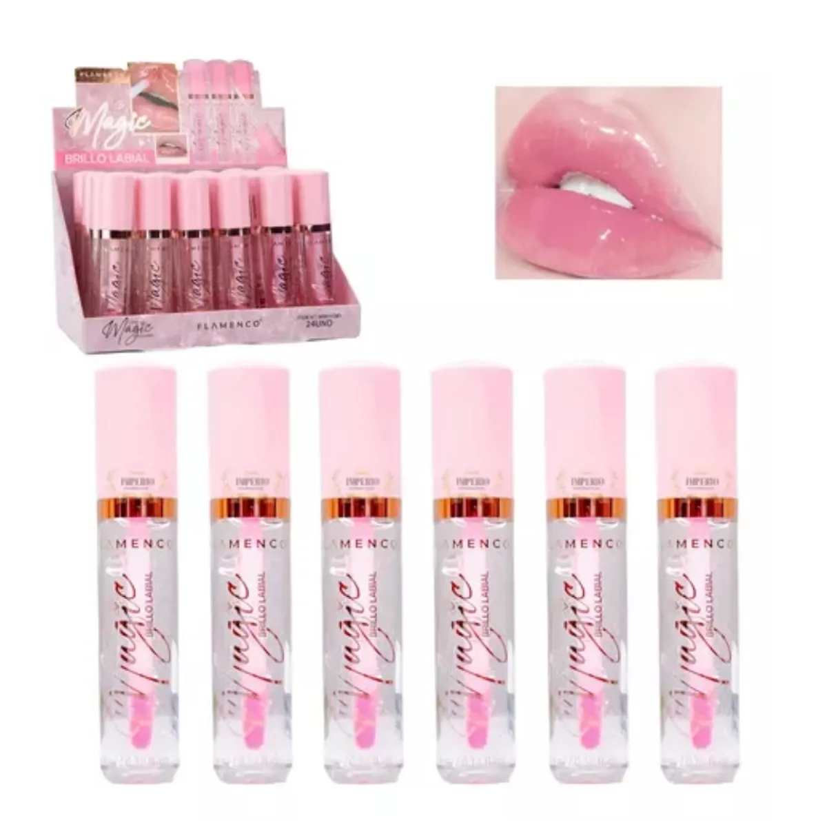 FLAMENCO - Brillo labial Magic Pack 6