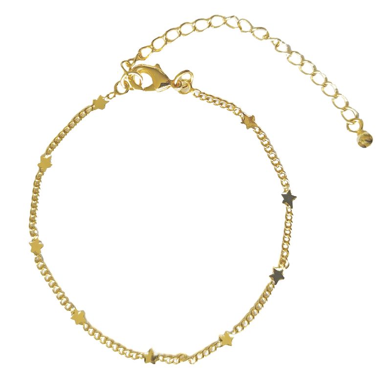 ANDREA COGGIOLA JOYAS - Pulsera Estrella Mini Enchapado Oro 18K