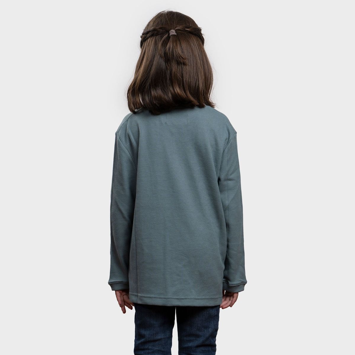 GNOMO - Polera Lodlamita Waffle Manga Larga Kids Gnomo