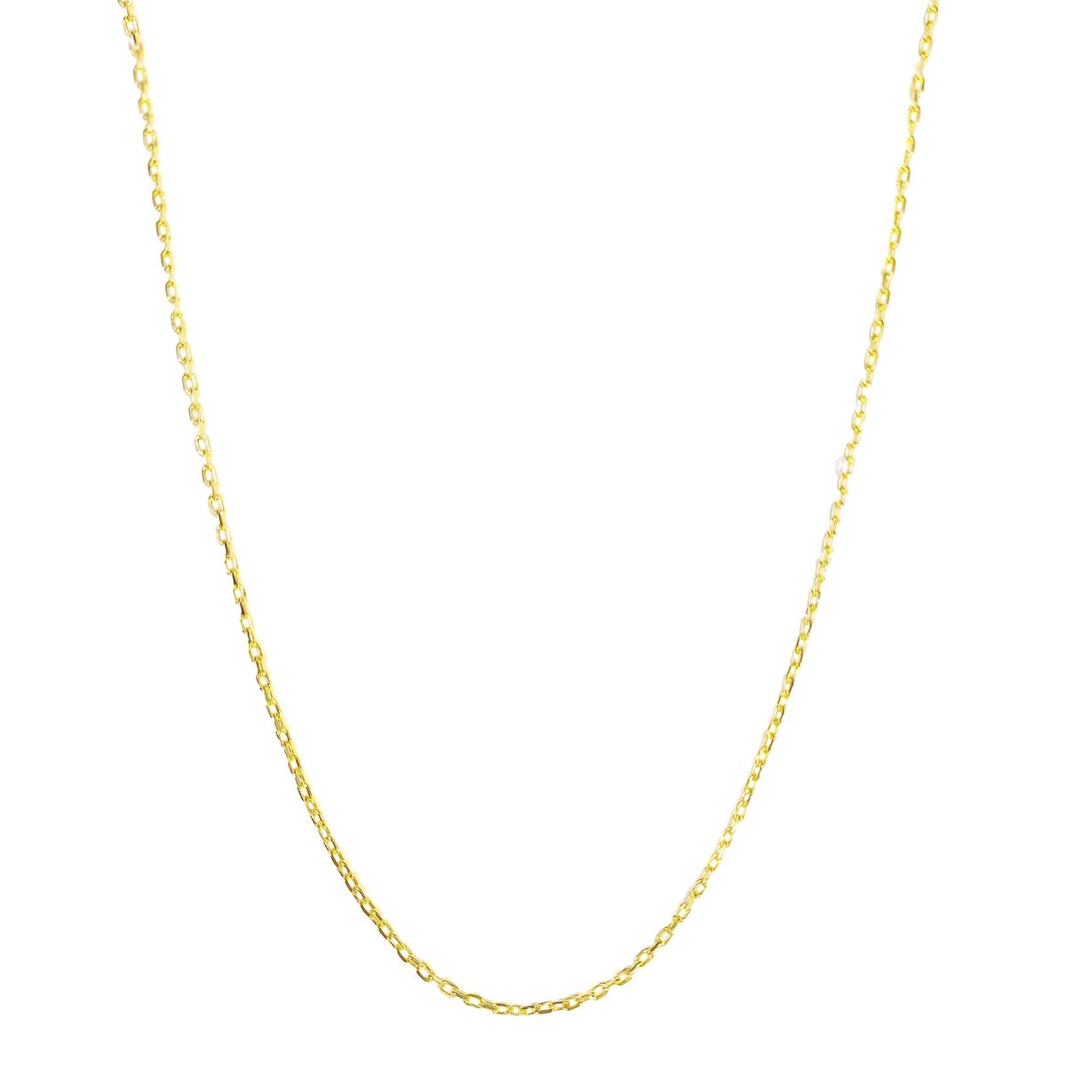 COGGIOLA - Cadena Eslabón 2x2mm Enchapado Oro 18K