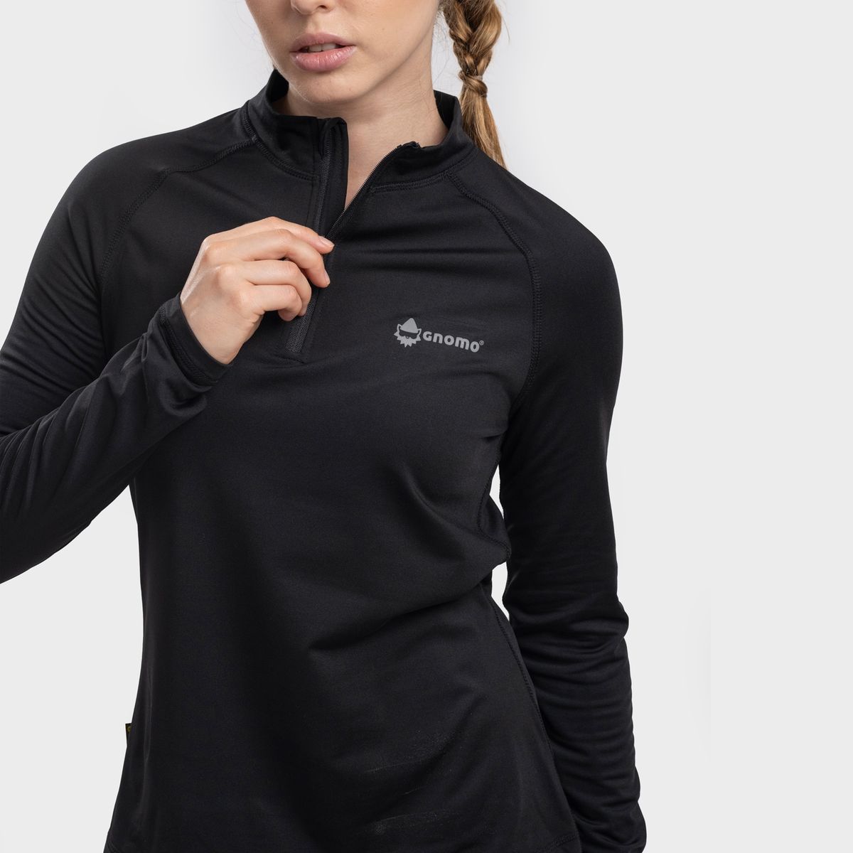 GNOMO - Primera Capa PullOver Eco Kelben Mujer Black Gnomo