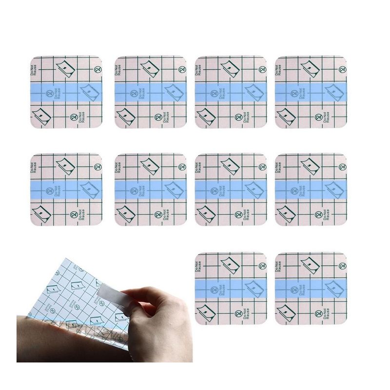 GENERICO - Pack X 10 Apósitos Adhesivos Transparentes Para Tatuajes 7x7