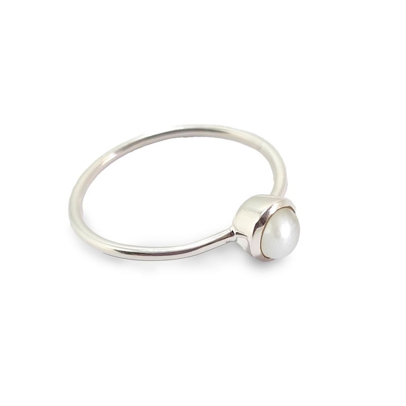 ANDREA COGGIOLA JOYAS - Anillo Priya Perla de Río Plata Fina 925
