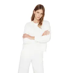 JACINTA TIENDA - Polerón Summer blanco