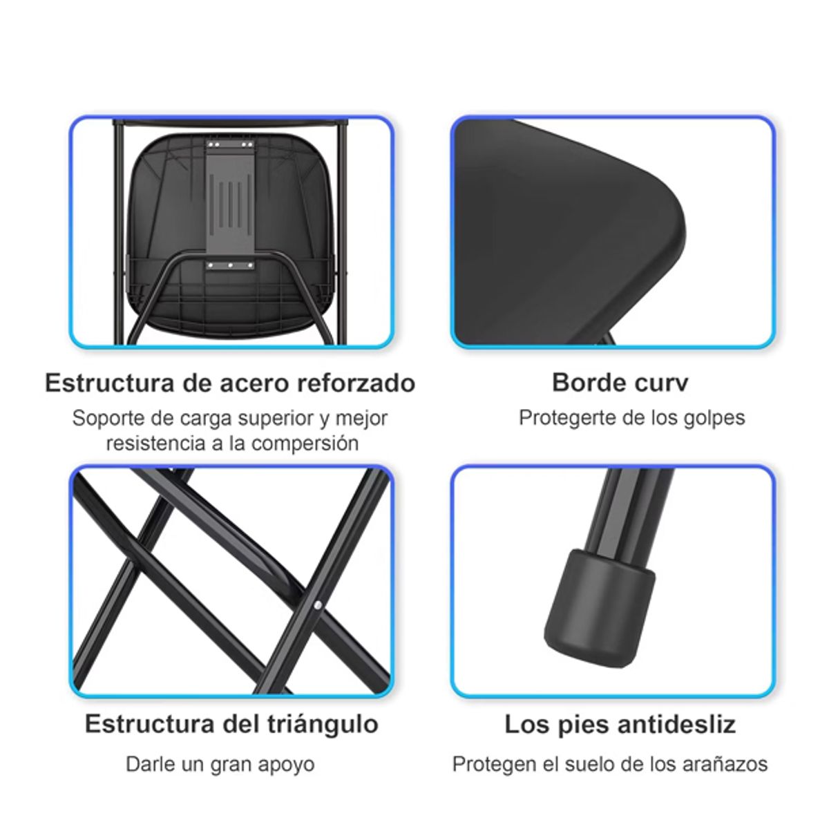 CORI CORI - Silla Plegable Negro