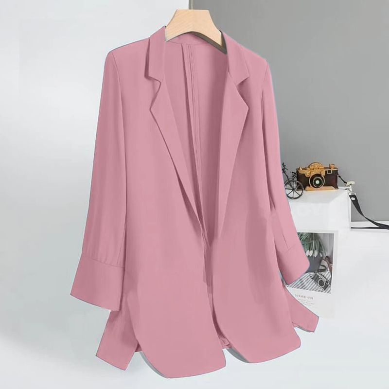 EDWINAYY - Blazers Manga Larga Fit Unformal De Cardigan Moda Mujer