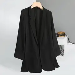 EDWINAYY - Blazers Manga Larga Fit Unformal De Cardigan Moda Mujer