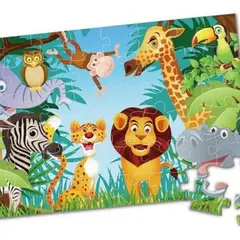 SOFT PLAY - Puzzle Jumbo Niño 48 Piezas - Selva