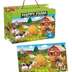 SOFT PLAY - Puzzle Jumbo Niño 48 Piezas - Granja