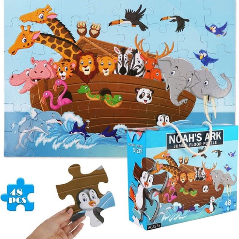 SOFT PLAY - Puzzle Jumbo Niño 48 Piezas - Arca De Noe