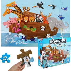 SOFT PLAY - Puzzle Jumbo Niño 48 Piezas - Arca De Noe