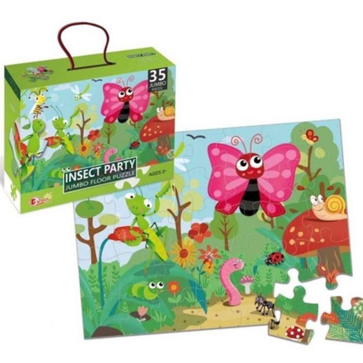 SOFT PLAY - Puzzle Jumbo Niño 35 Piezas - Insecto