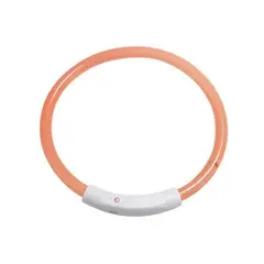 GENERICO - Collar Correa Para Perros Mascota Naranja