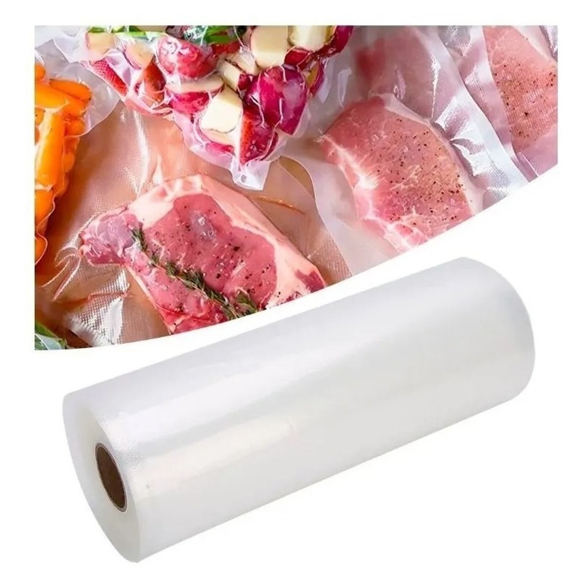 U BUY - Rollo Bolsas Sellado Al Vacío Sellar Alimentos 28cmx10mts