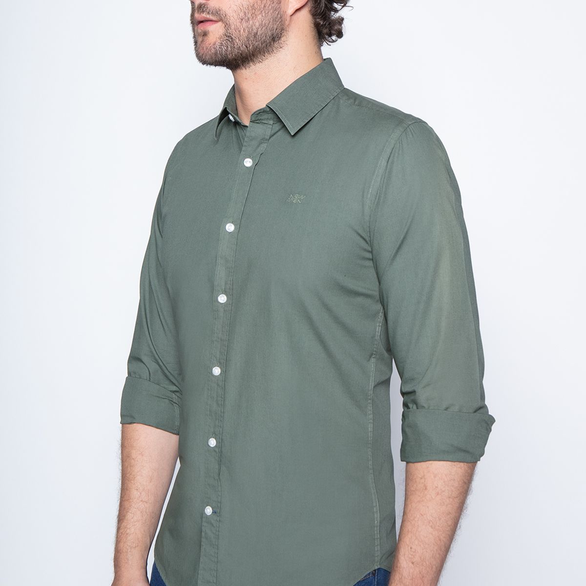 NEW MAN - Camisa Ely Verde New Man