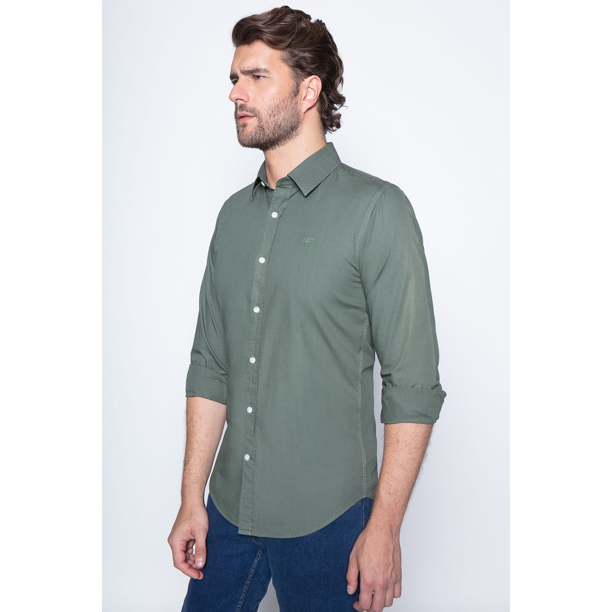 NEW MAN - Camisa Ely Verde New Man
