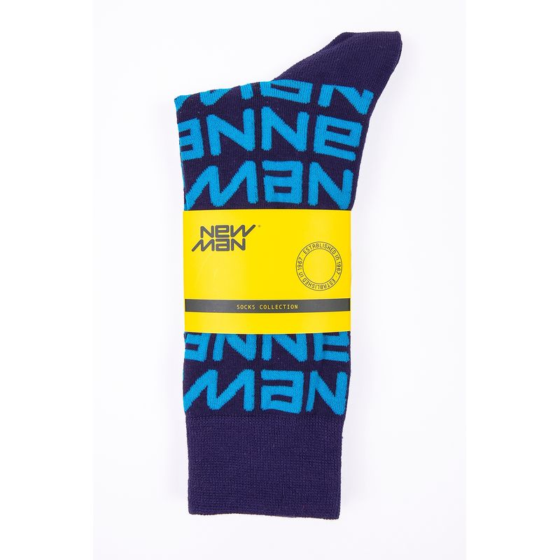 NEW MAN - Calcetin Barcelona Azul New Man