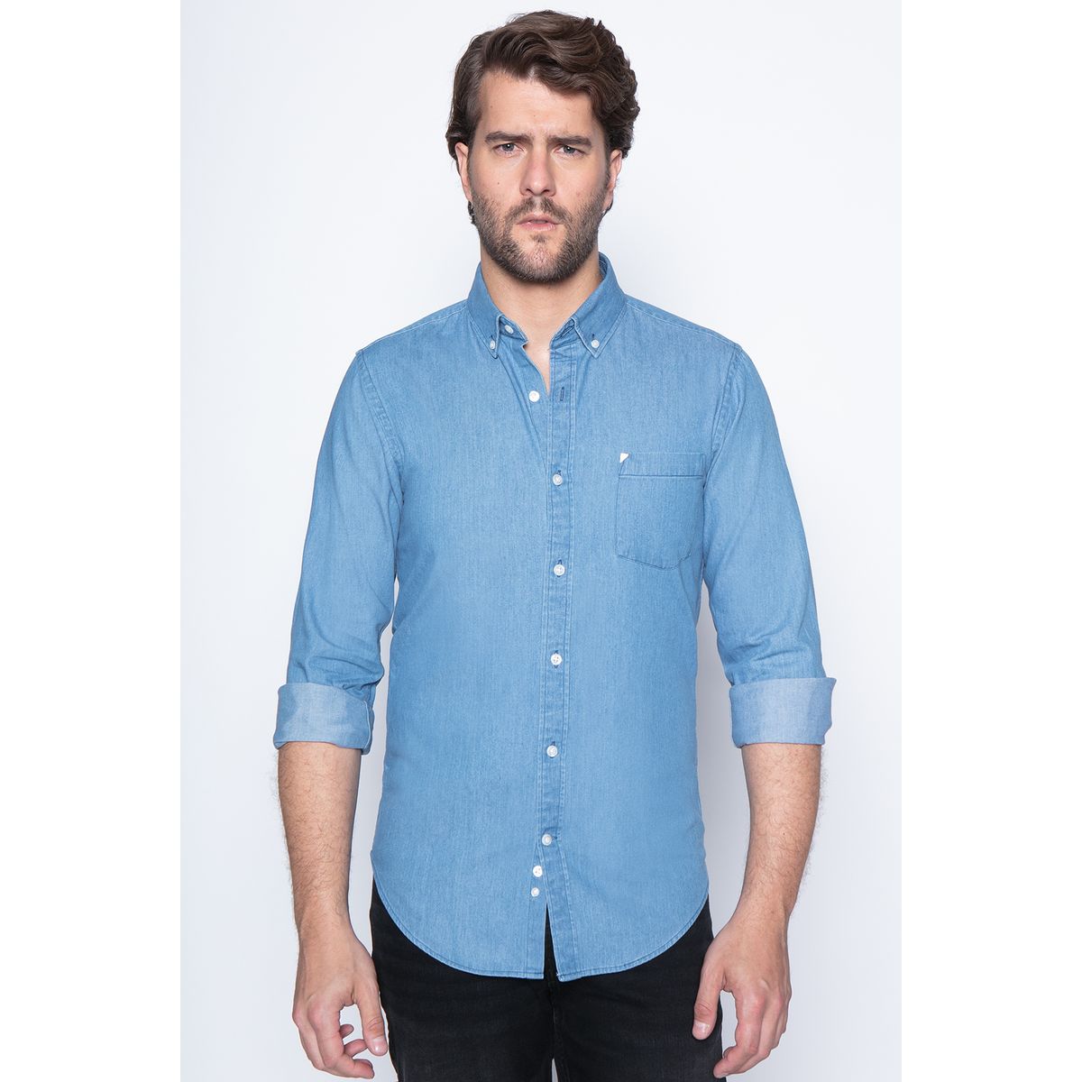 NEW MAN - Camisa Banbury Azul New Man