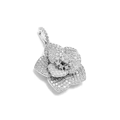 COGGIOLA - Colgante Flor De Loto Circón Plata Fina 925