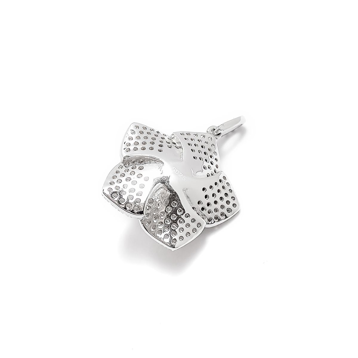 COGGIOLA - Colgante Flor De Loto Circón Plata Fina 925