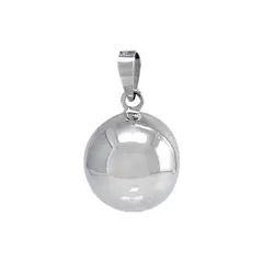 ANDREA COGGIOLA JOYAS - Colgante Llamador De Ángeles Bola Sonora Plata Fina 925